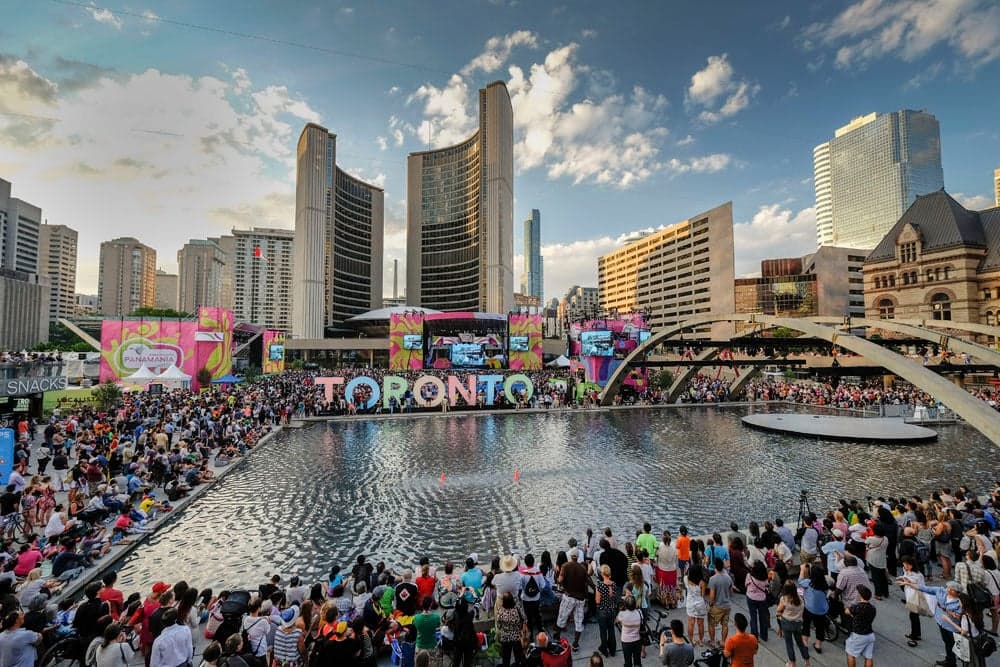 Nathan Phillips Square & TORONTO Sign